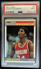1987-88 Fleer Akeem Olajuwon #80 Rockets PSA 9