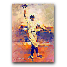 Wally Pipp #6 Art Card Limited 40/50 Edward Vela Signed (New York Yankees)