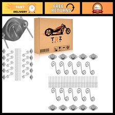 10PC Self Ejecting Dzus Fasteners 5/16" Button for ATV UTV - Spring Loaded Quick