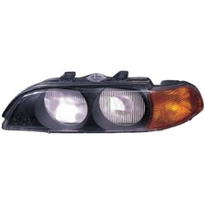 Streuscheibe Halogenscheinwerfer Glas links mit Blinker für BMW 5er E39 orange