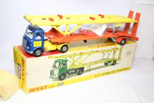 Dinky 974 AEC Hoynor Car Transporter In Original Box - Near Mint Vintage 1960s
