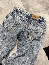 Vintage Levi  s Orange Tab Youth 27 Husky Acid Washed Jeans Denim USA 100 Cotton