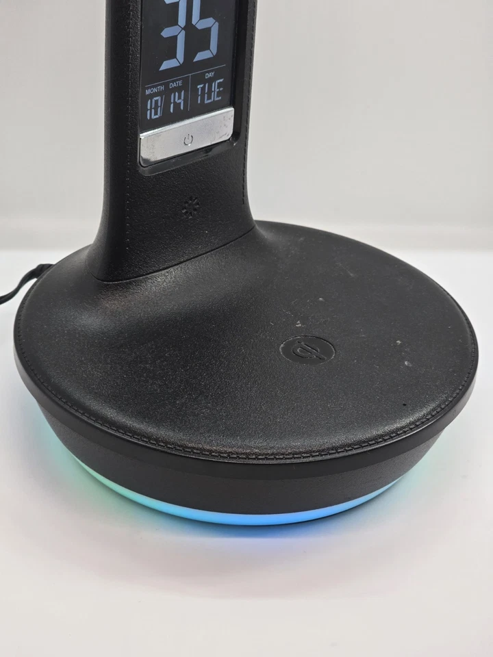 Ottlite Model B1FSB LED Date Time Temp Flexible Charging Station Desk Lamp - Image 3 of 4