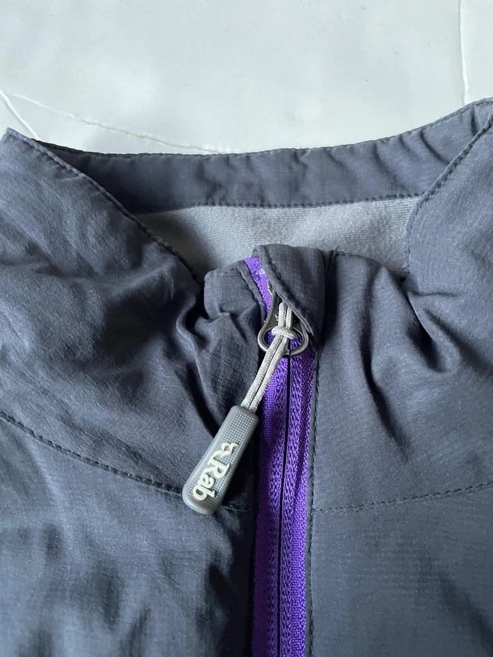 Rab Women's Strata Vest Size XS Black, Purple Trim Polartec Alpha - Image 3 of 4