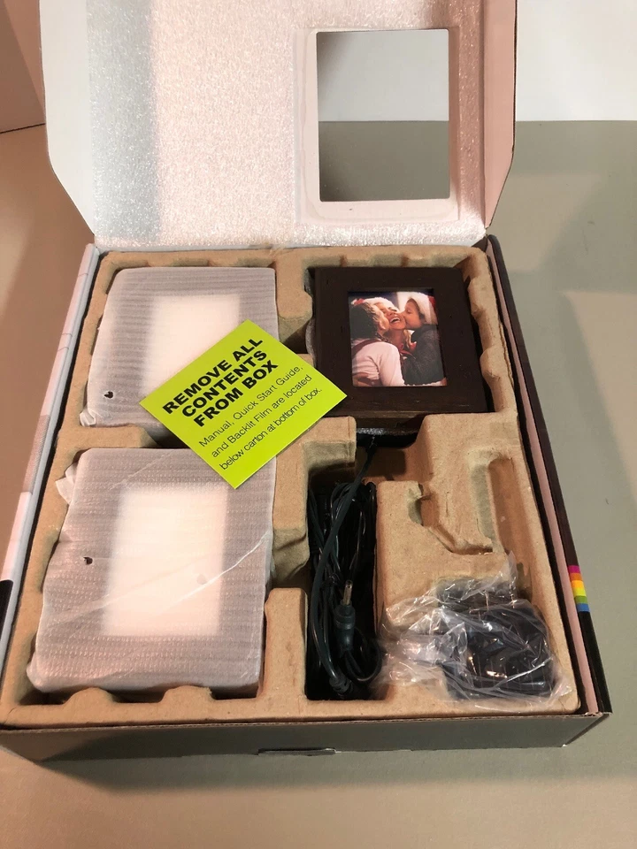 Polaroid 5 фото рамка струнных инструментов свет коробки светодиодный подсвечник искусственно состаренное дерево - Изображение 2 из 4