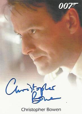 James Bond Archives Final: Christopher Bowen ''Cmdr Richard Day'' Autograph Card