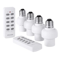 DEWENWILS Remote Control Lamp Socket E26/E27 Bulb Base Wireless Light Switch Kit
