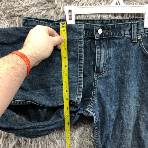 Hurley Jeans Size 11 Womens Mid Rise Dark Wash Blue Denim Bootcut - Picture 4 of 10