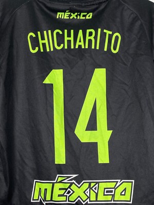 Chicharito #14 Mexico World Cup National Soccer Black Jersey