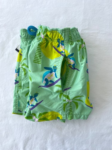 Vilebrequin France Surfing Turtles Green Swim Shorts Youth Trunks Sz 4 - Picture 3 of 11
