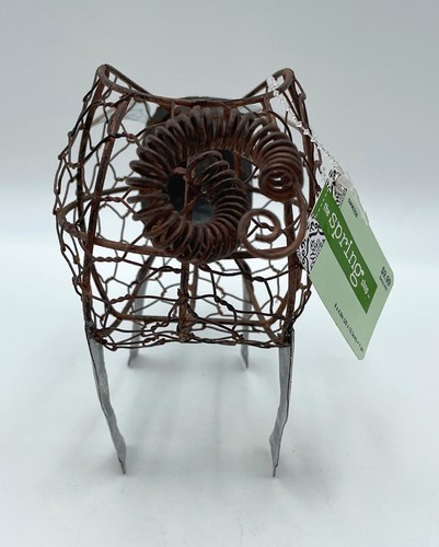 2019 The Spring Shop Rustic Pig, Metal Folk Art Farmhouse Planter Decoration NEW - Picture 2 of 9