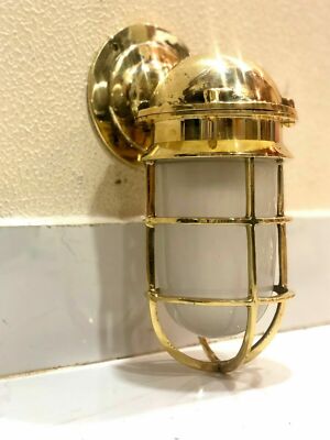 Nautical Ship Marine New Solid Brass Wall Swan Passageway Bulkhead Light