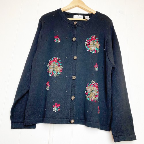Lemon Grass Black Beaded Embroidered 