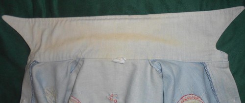 Mens Vintage 1970"s Hippy Hand Embroidered One-Of Light Blue Denim Shirt Jacket - Picture 8 of 10