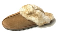 chandra suede scuff slippers