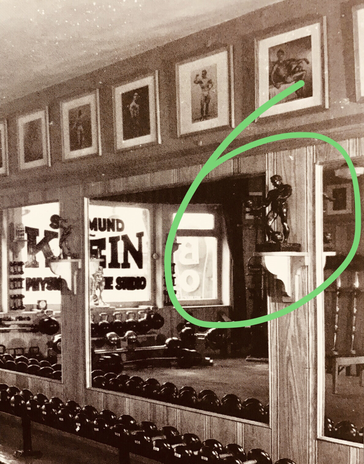 Sandow 1896 Bodybuilding Statue Antique Replica NOT Mr Olympia/ Hammer