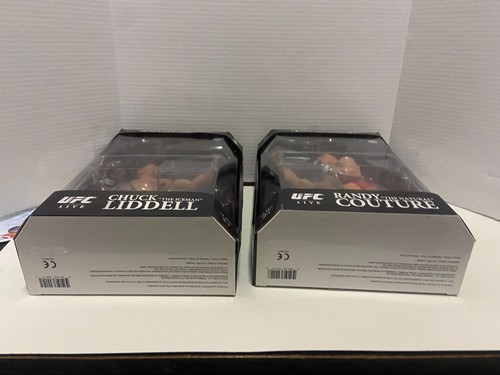 UFC Round 5 Chuck Liddell & Randy Couture 10 Inch Figure Set Live 2010 Sealed - Picture 6 of 17