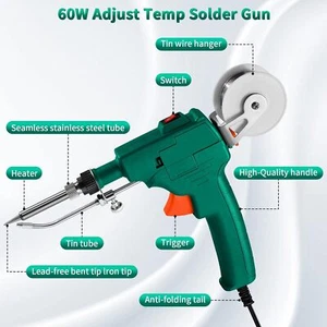 DIY Pistolet de soudage électrique à cordon avec fil de soudage 60W