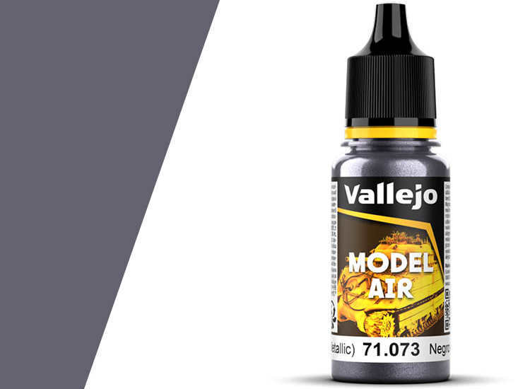Vallejo 18ml MA073 Model Air - 073  Black (Metallic)