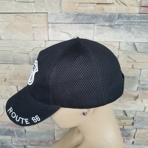 Route 66 Baseball Cap Embroidered Adjustable Dad Hat Black White Strapback Man H - Picture 3 of 10