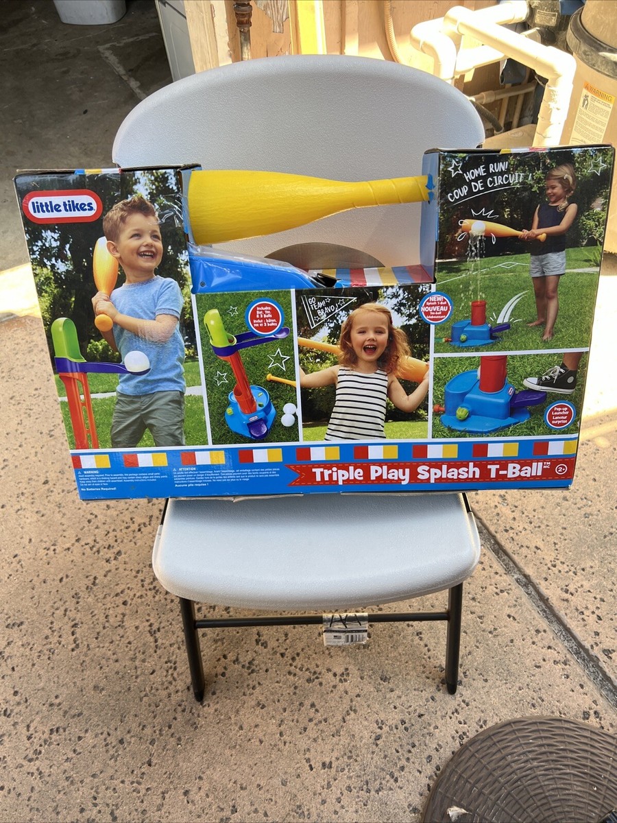 Little Tikes Outdoor Triple Play Splash T-Ball Game Set New