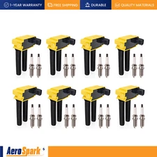8pcs Ignition Coil & 16 Iridium Spark Plug for Ram 1500 2500 3500 UF504 5018