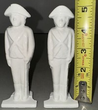 2 VINTAGE Cast Iron Revolutionary War Soldier