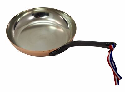 ''Baumalu'' ø 24 cm Kupferpfanne mit Stiel | antihaft beschichtet mit 100% Zinn 