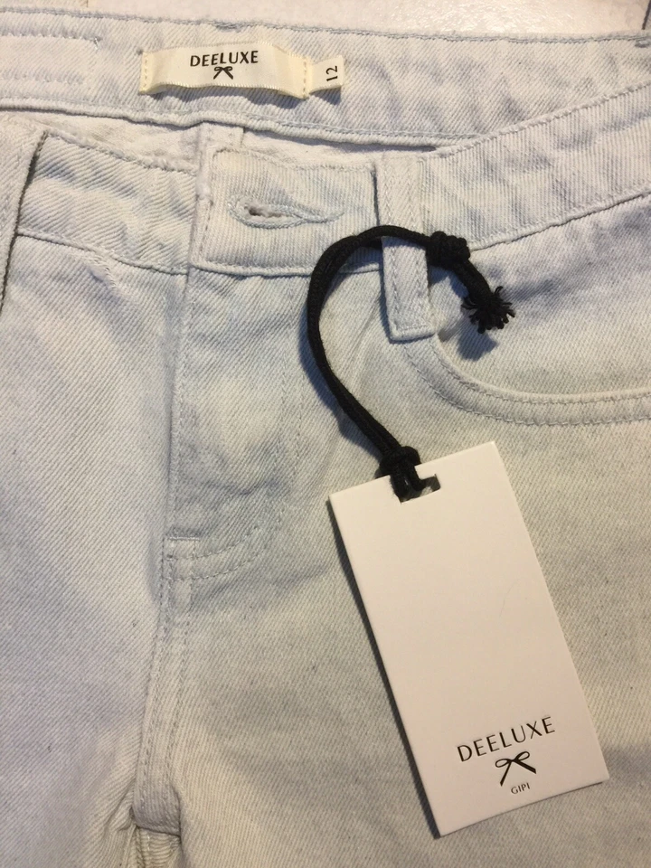 LOT FILLE 12 ANS JEAN DEELUXE neuf top 2 CALVIN KLEIN 1 G.STAR - Photo 2/4