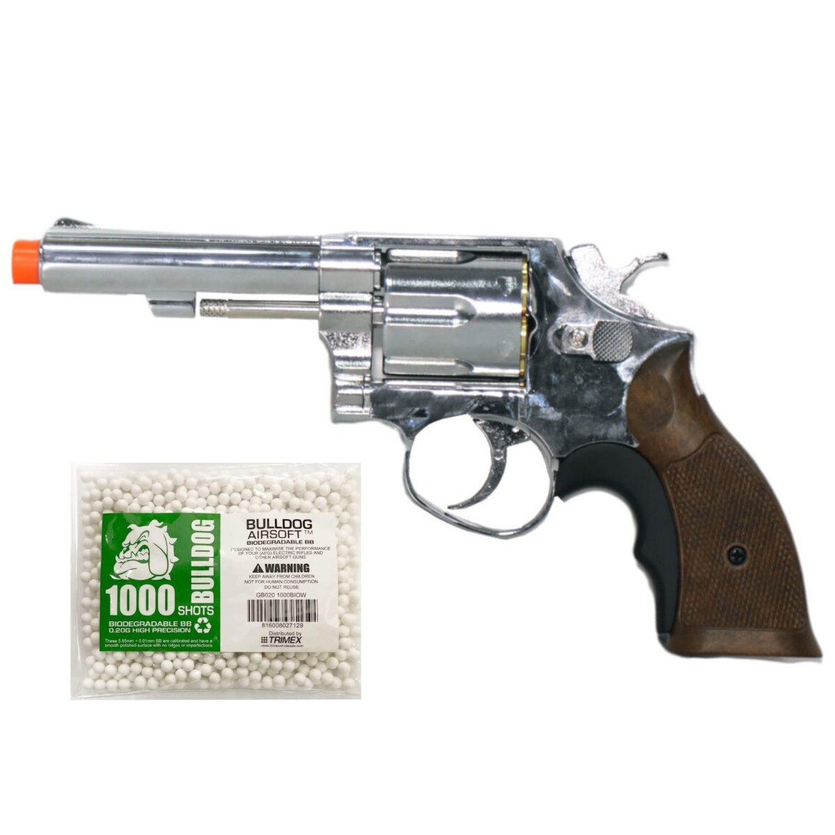 HFC Airsoft Green Gas Revolver 350 FPS Metal Hand Gun with 6mm BBs