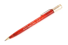 Cedar Rapids Iowa Terry Durin Co Red Spiral SCRIPTO 1950s Mechanical Pencil