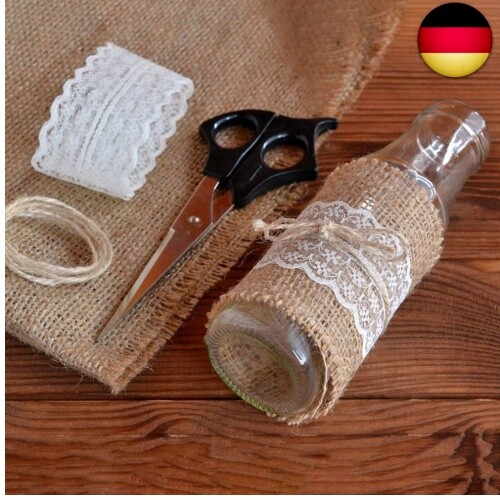 40M Spitzenbordüre Spitzenband, 4 Rolls Weiß Vintage Band 2 Spitzen-Blumen für H - Bild 4 von 8