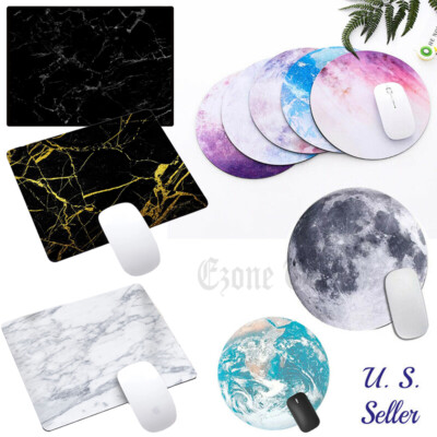 Non Slip Space Round Mouse Pads Mice Mats For Laptop Notebook Computer PC Gaming