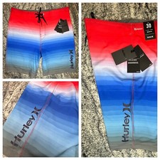 Hurley Phantom Spray Blend Board Shorts Men  s Size 30 Surf Swim Trunks STRETCH