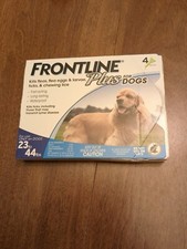 Frontline Plus for Medium Dogs 23-44 Lbs. - 3  1 Doses - 4 Doses Genuine