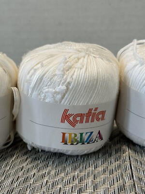 BARGAIN!!! KATIA IBIZA Ribbon Yarn ~ Color#1-White 50g/116yds