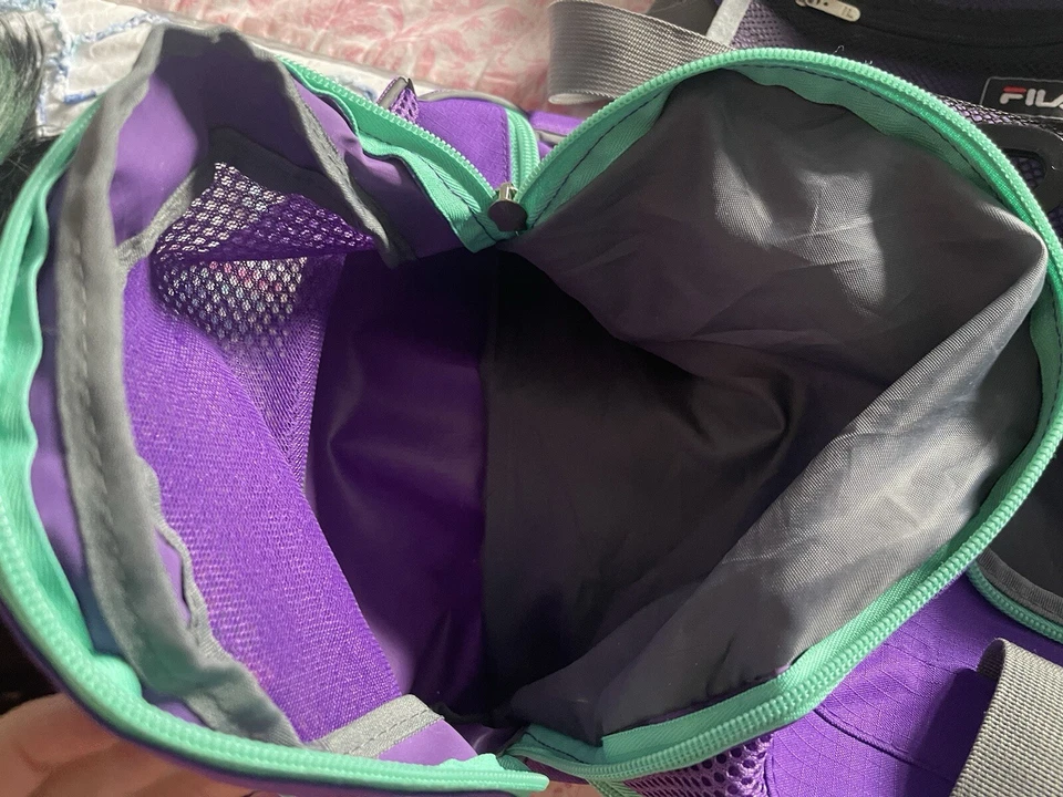 Bolsa de Lona Deportiva Fila Sprinter 19", Púrpura/Verde azulado Viaje con Correa Foto 2 de 4