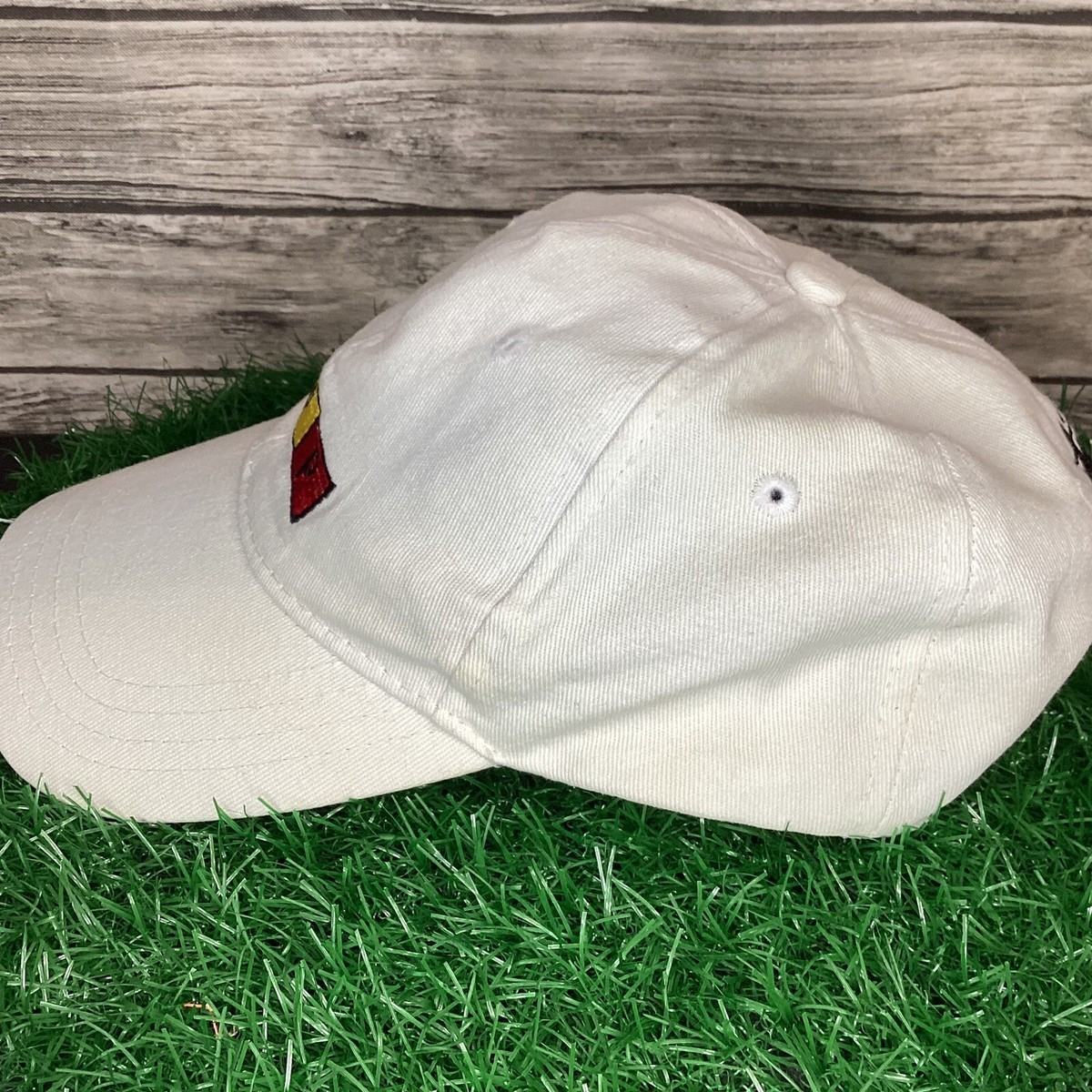 Vintage Stussy Baseball Hat Cap White PPP Logo Embroidered
