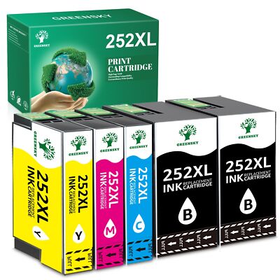 252 XL 252XL Compatible With Epson Ink Cartridges for WorkForce WF-7110 WF-7620