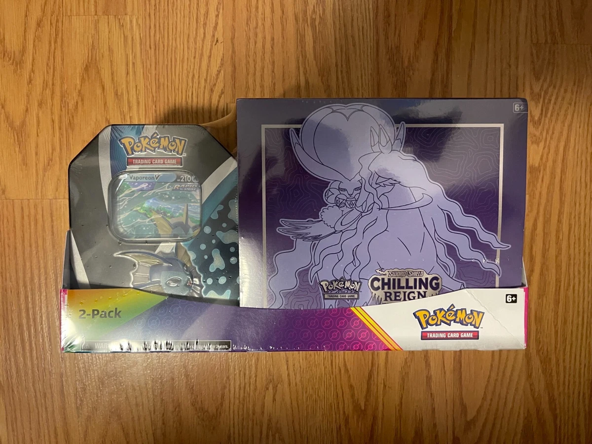 2022 Pokemon Costco Bundle Chilling Reign Elite Trainer Box + Tin.