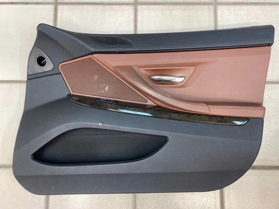 BMW 640I moldura panel puerta 13 19 delantero derecho negro marrón conjunto OEM 417304292 Foto 3 de 4
