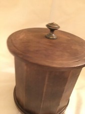 DUNHILL THE WHITE SPOT LONDON ART DECO HUMIDOR TOBACCO JAR WOODEN TO RESTORE