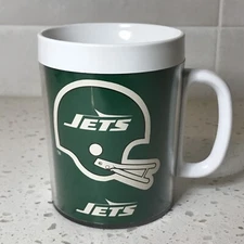Vintage NY Jets Thermo Serv Mug NFL Prop Inc 1979 Officially Licensed USA