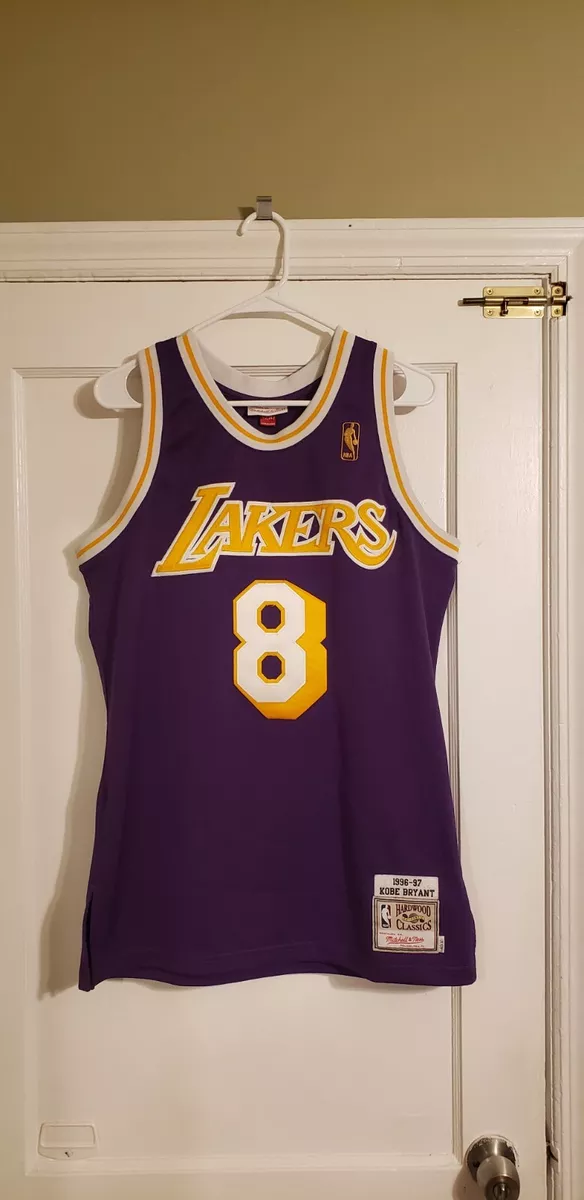 Los Angeles Lakers Kobe Bryant 1996 Authentic Jersey By Mitchell & Ness -  No. 8 - Purple - Mens