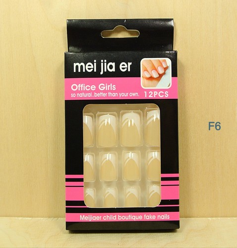 Hágalo usted mismo Gel Caramelo Color Artificial Falso Falso Acrílico Francés Arte en Uñas Puntas Completas 2 Caja - Imagen 4 de 8