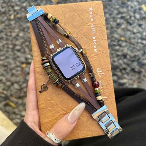 Fashionable Band Handmade Bracelet For iWatch Series 10/9/8/7/6/5/4/3/2/1/Ultra - Picture 12 of 13