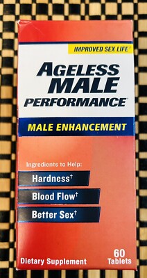 Ageless Male Performance Male Enhancement 60 tablets 01/2026+ New In Box