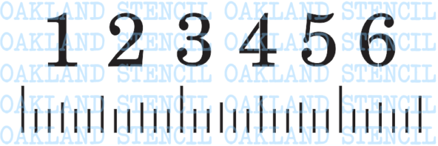 Growth Chart Ruler Stencil