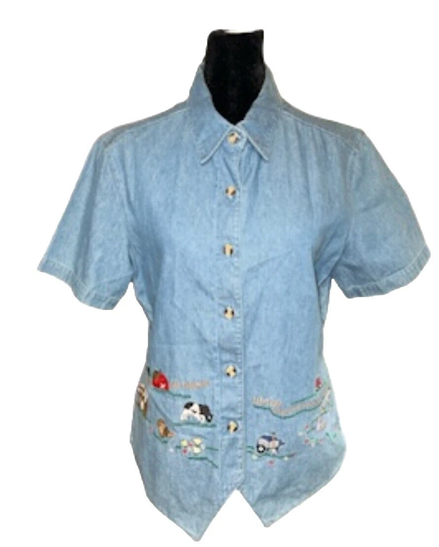 Camisas para Mujeres Bill Blass Sólido