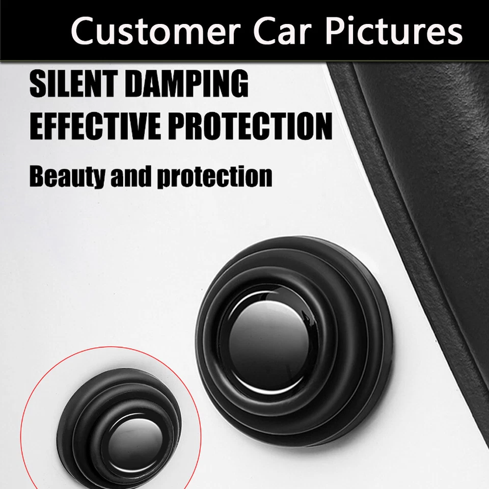 8 PIEZAS Silicona Auto Puerta Amortiguador Amortiguador Almohadilla Interruptor Amortiguador Amortiguador Foto 2 de 4